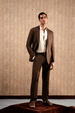 Brown linen Suit