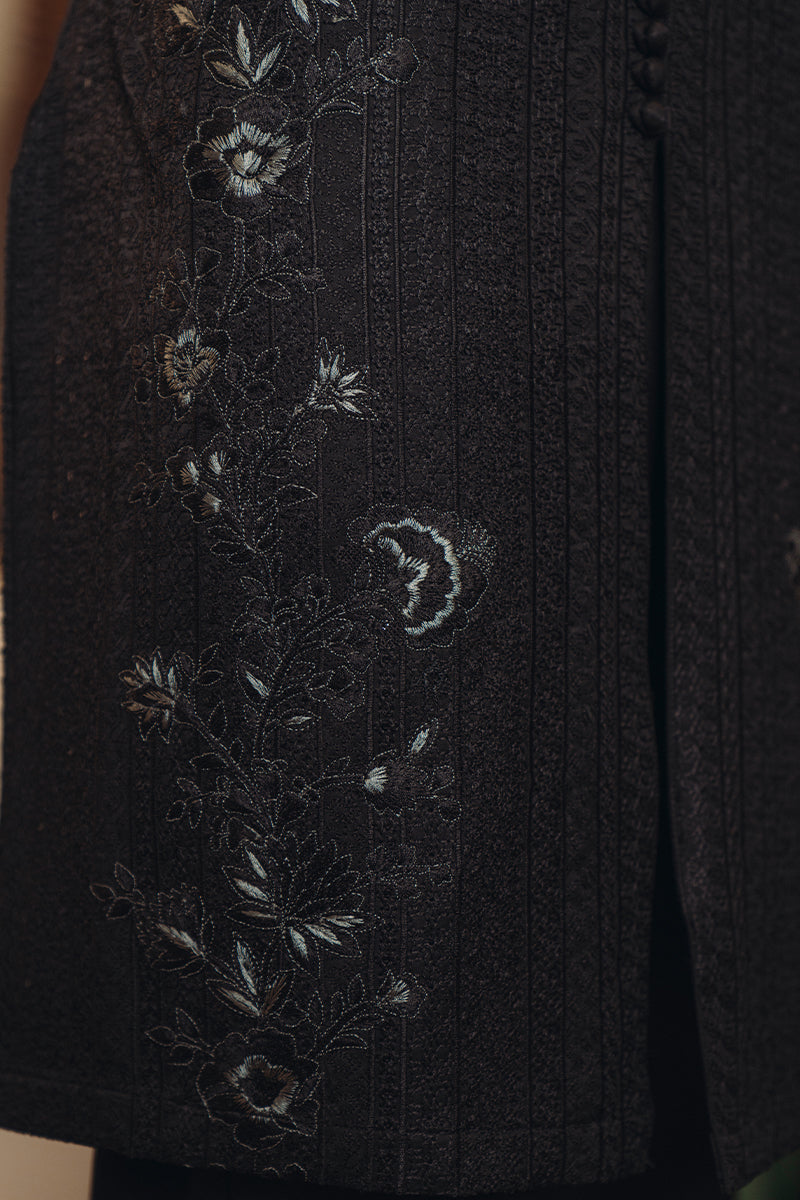 luxury black kurta pajama style