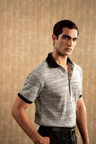 Grey Knitted Polo