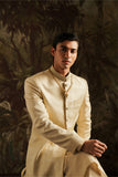 "Dar" Black Embroidered Sherwani