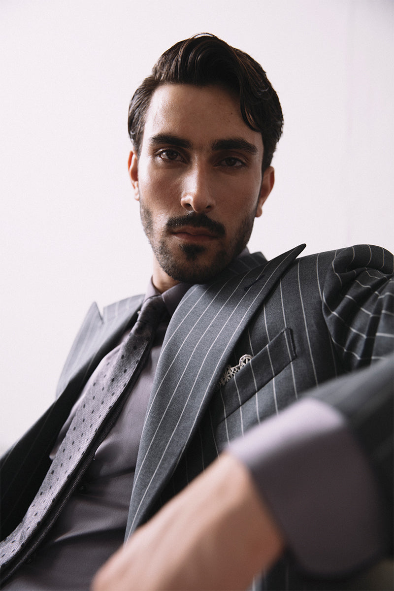 'GRIS' STRIPED DOUBLE BREASTED SUIT