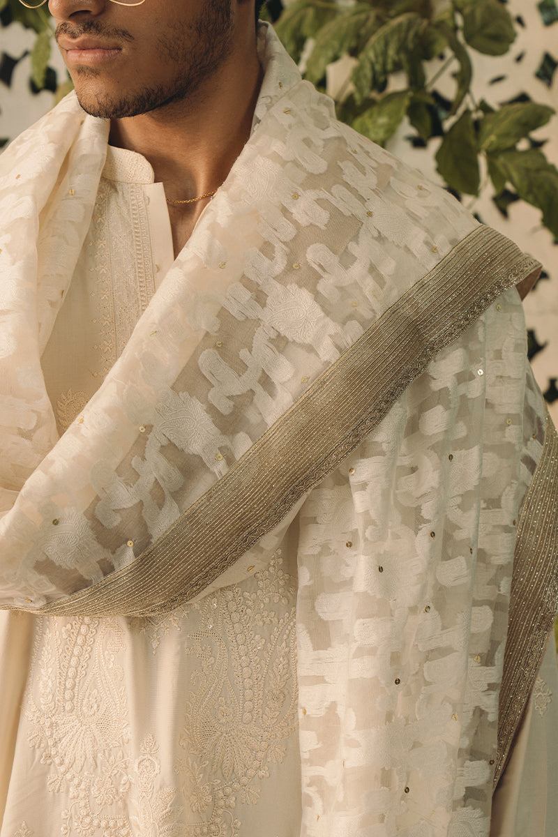 Luxury beige shawl for mens