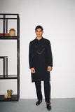BLACK GEORETTE KURTA PAJAMA