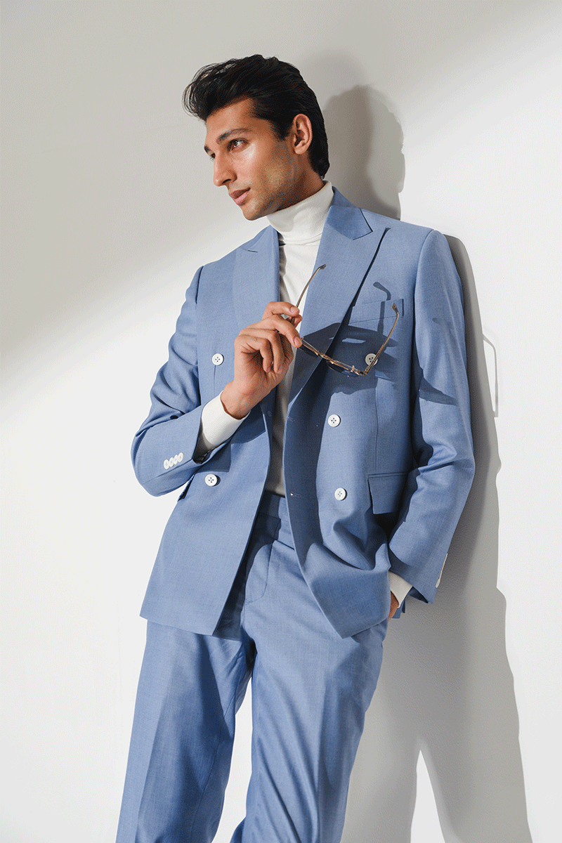 COOL ICEBERG DOUBLE BREASTED SUIT
